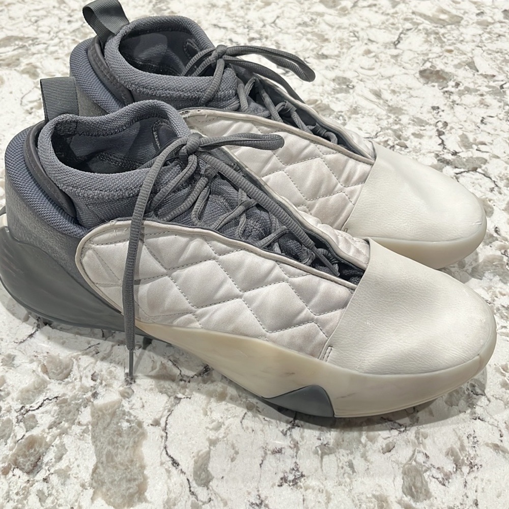 ADIDAS Harden Vol. 7 Basketball Shoes Mens 15 Chalk White Quilted